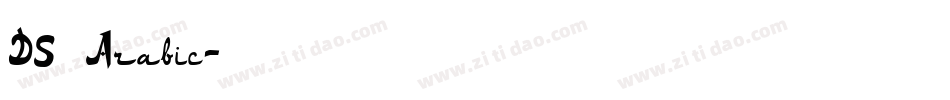 DS Arabic字体转换
